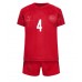 Maillot de foot Danemark Simon Kjaer #4 Domicile vêtements enfant Monde 2022 Manches Courtes (+ pantalon court)